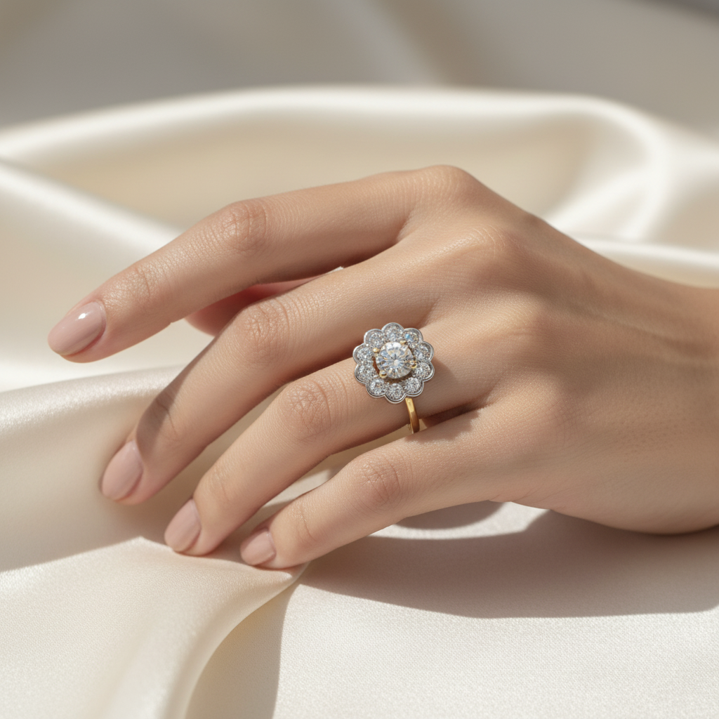 9ct Yellow Gold Cubic Zirconia Ring