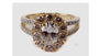 9ct Yellow Gold Cz Ring.