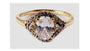 9ct Yellow Gold Cz Ring.
