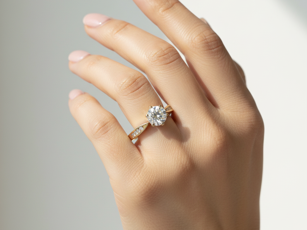 9ct Yellow Gold Cubic Zirconia Ring