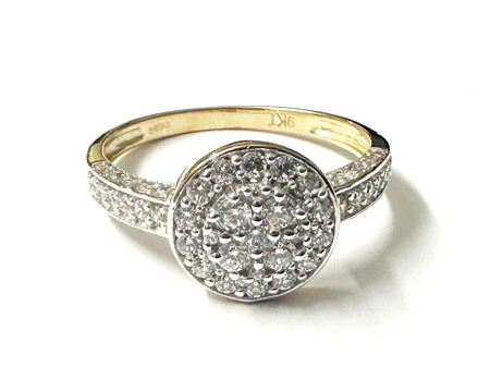 9ct Yellow Gold Cubic Zirconia Ring