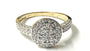 9ct Yellow Gold Cubic Zirconia Ring