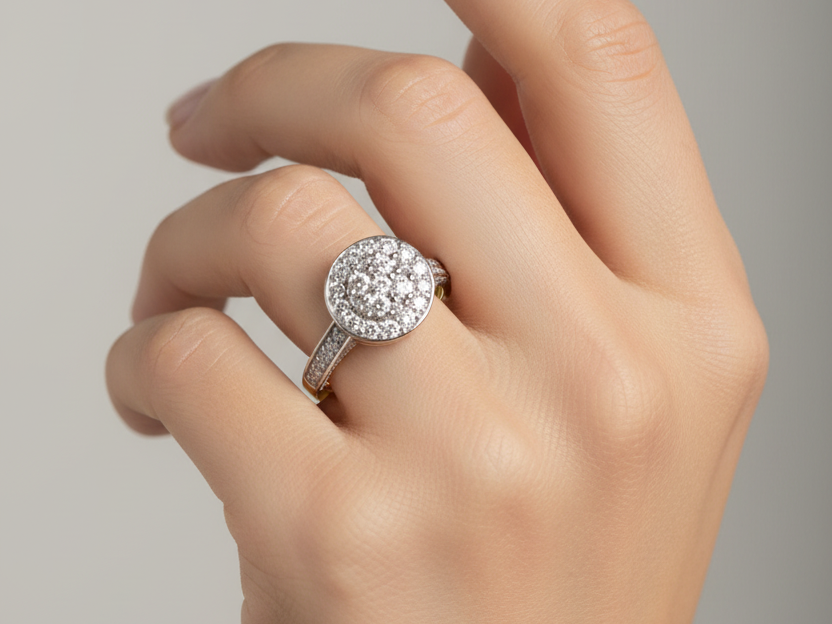 9ct Yellow Gold Cubic Zirconia Ring