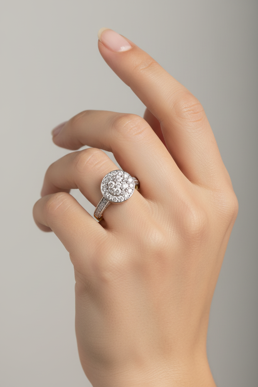 9ct Yellow Gold Cubic Zirconia Ring