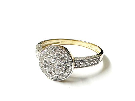 9ct Yellow Gold Cubic Zirconia Ring