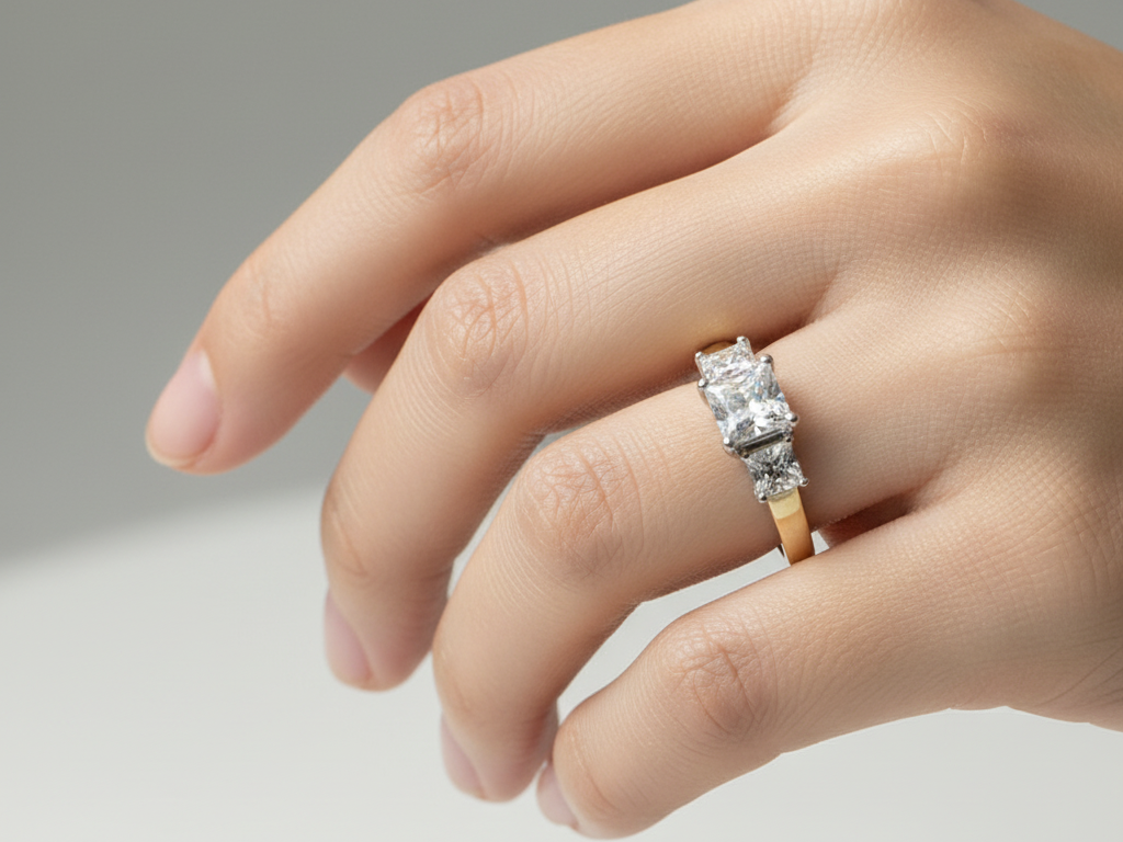 9ct Yellow Gold Cubic Zirconia Ring