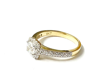 9ct Yellow Gold Cubic Zirconia Ring