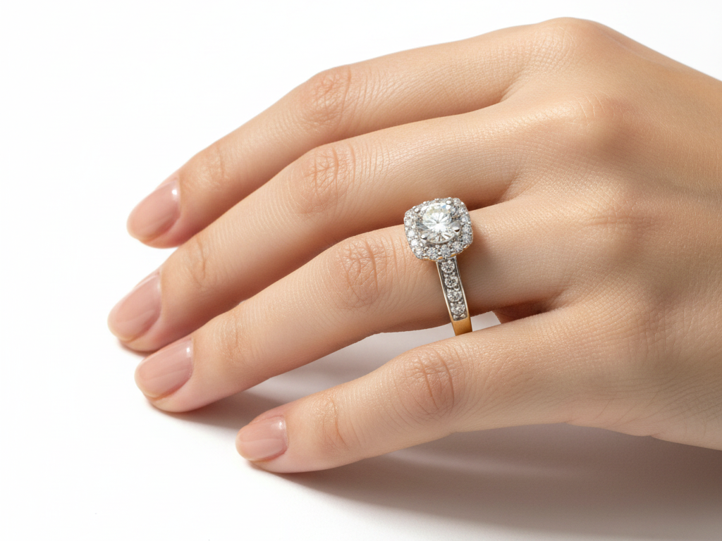 9ct Yellow Gold Cubic Zirconia Ring