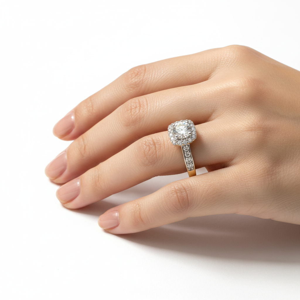 9ct Yellow Gold Cubic Zirconia Ring