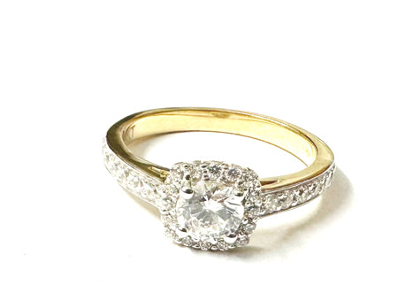 9ct Yellow Gold Cubic Zirconia Ring