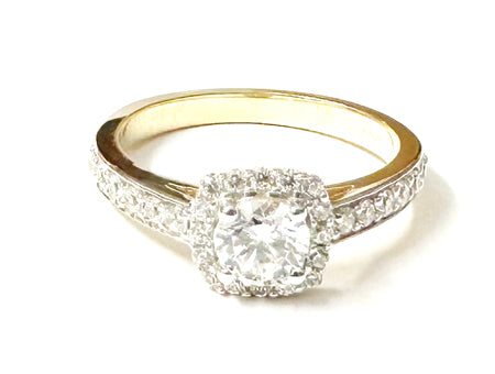 9ct Yellow Gold Cubic Zirconia Ring