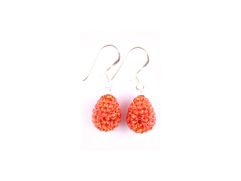 Shamballa Silver Earring