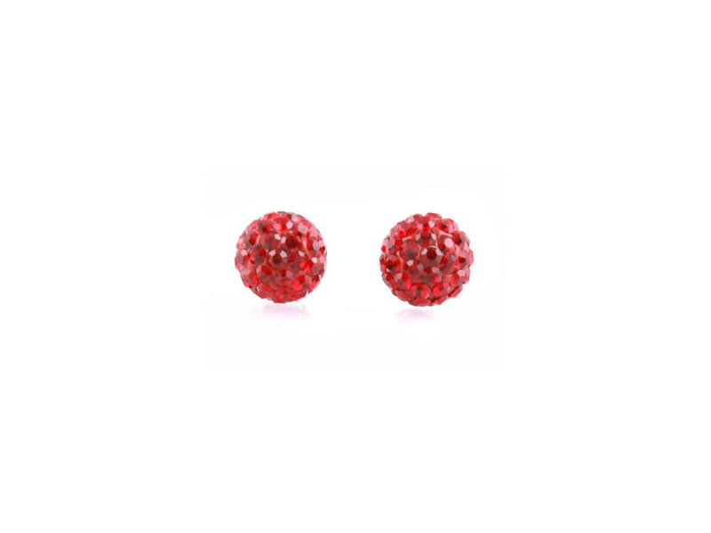 Shamballa Silver Earring