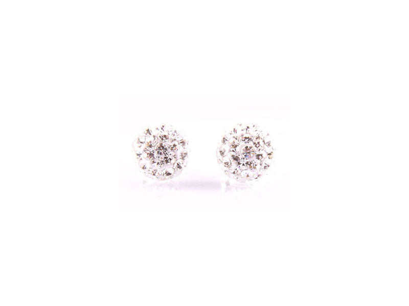 Shamballa Silver Earring