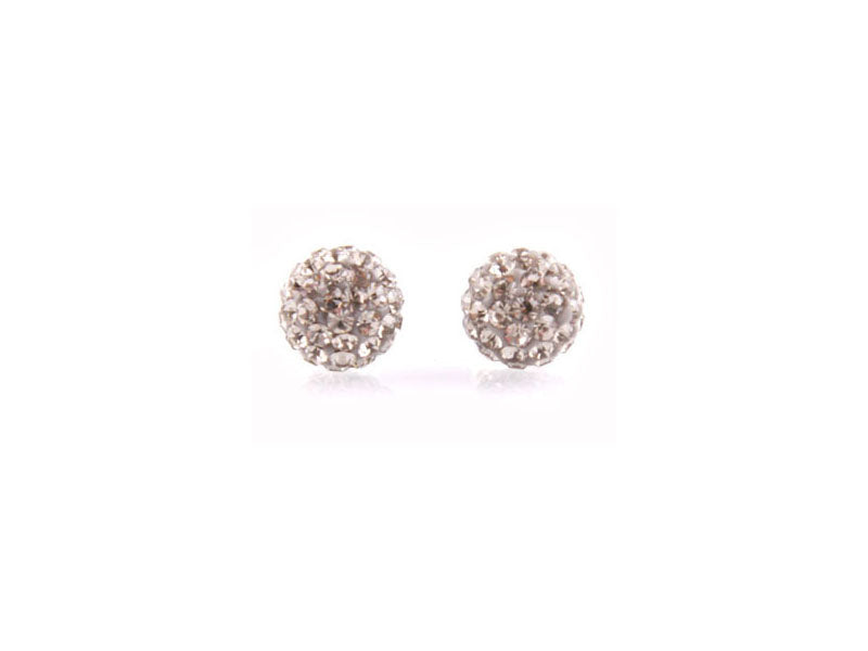 Shamballa Silver Earring