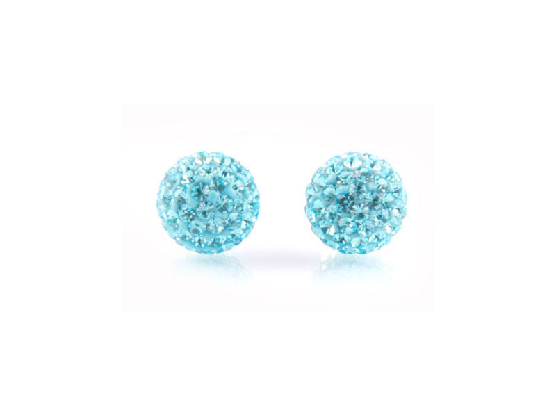 Shamballa Silver Earring