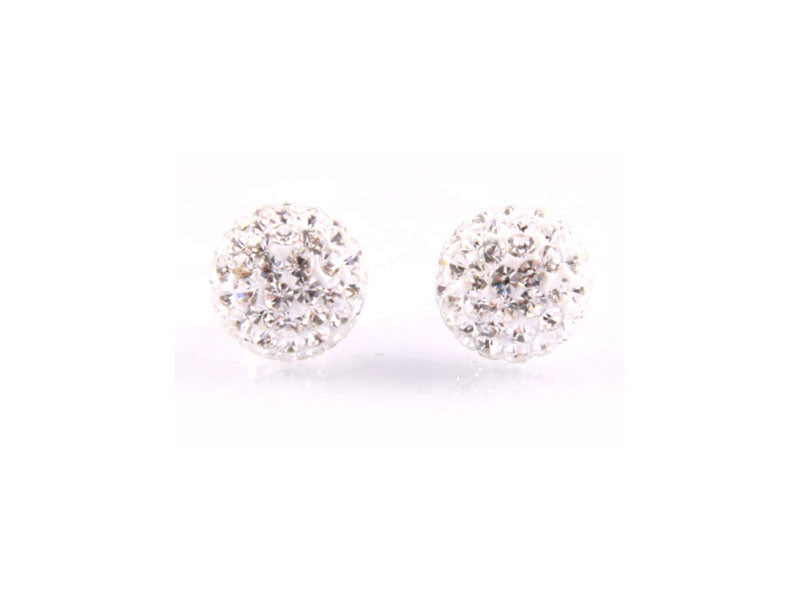 Shamballa Silver Earring
