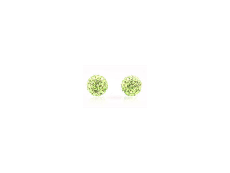 Shamballa Silver Earring