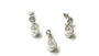 Silver White Cubic Zirconia Pendant And Earring Set