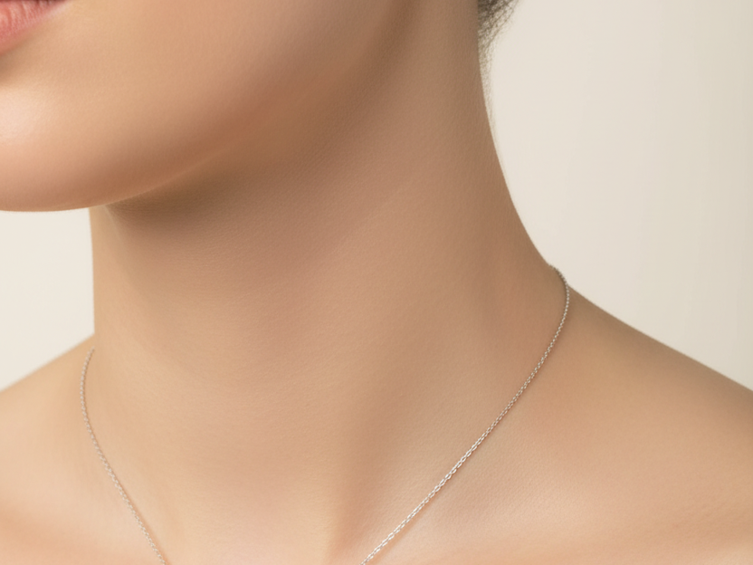 Silver White Cubic Zirconia Pendant And Earring Set