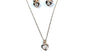 A Kids Heart Rose Gold Necklace And Earring Set Boxed.