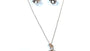 A Kids Angel Rose Gold Necklace And Earring Set Boxed.