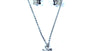 A Kids Butterfly Silver Necklace And Earring Set Boxed.