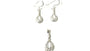 Celtic Silver Pendant and Earring Set
