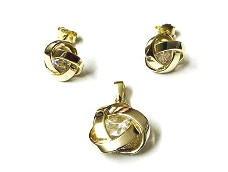 Silver with Yellow Gold Plated Pendant
