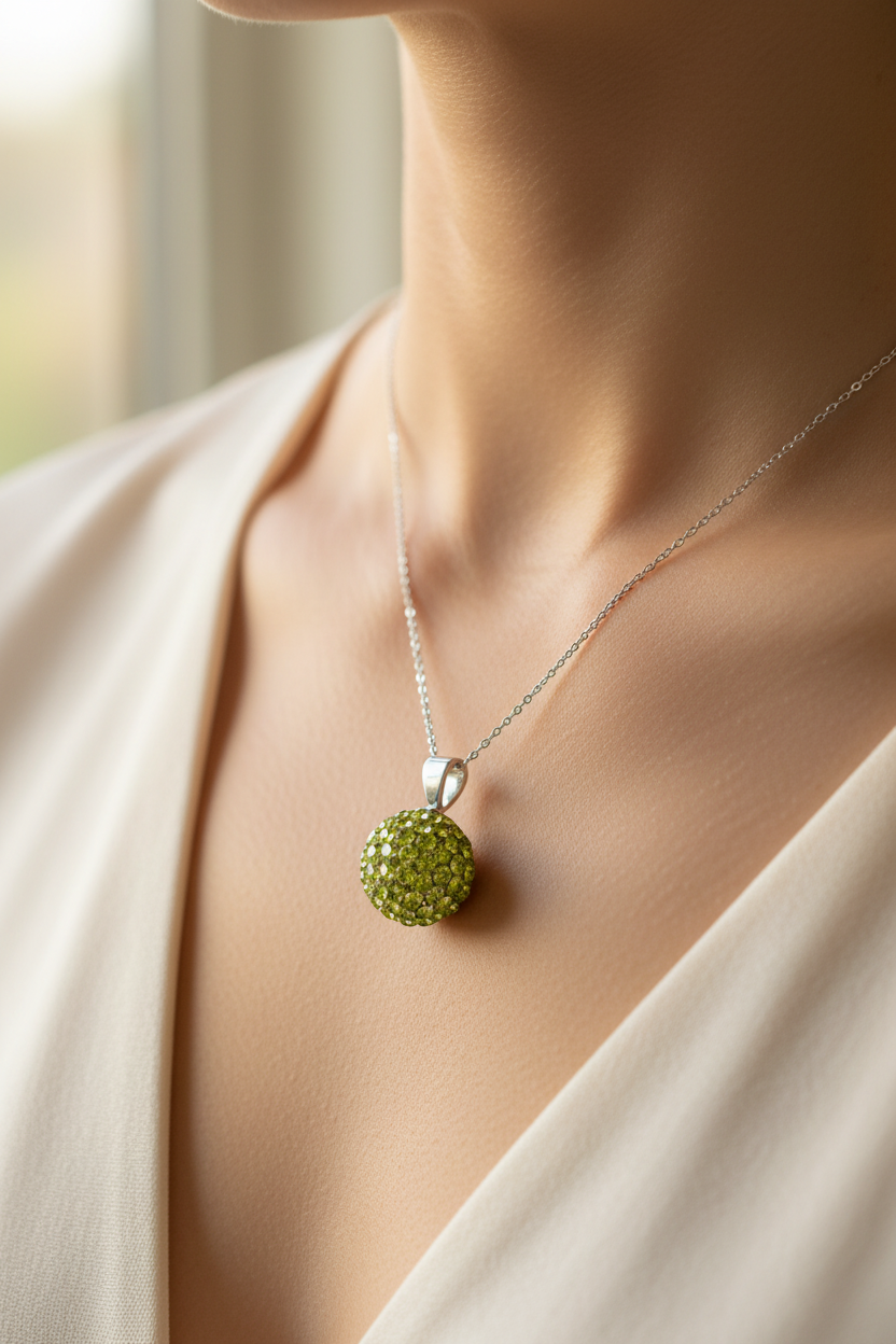 Shamballa Silver Pendant