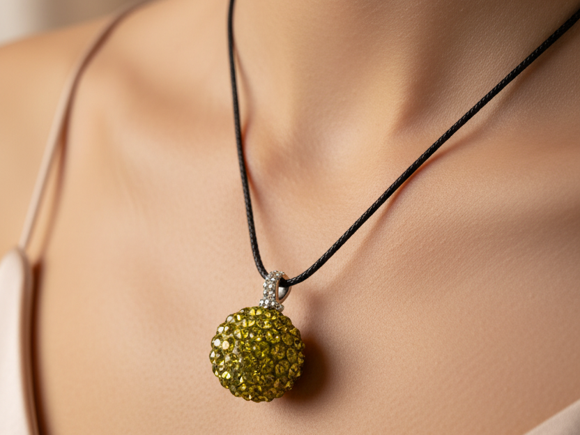 Shamballa Silver Pendant