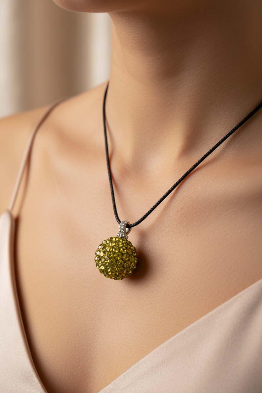 Shamballa Silver Pendant