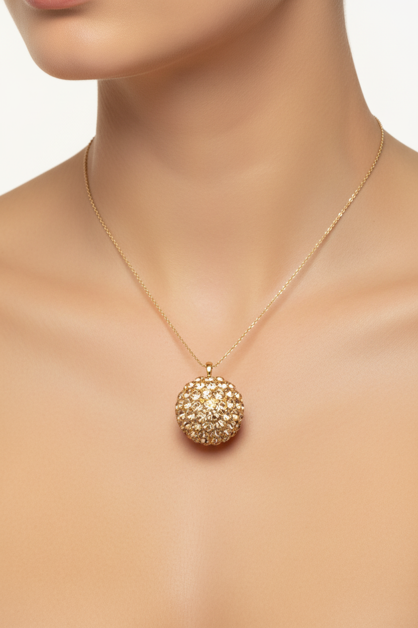 Shamballa Silver Pendant