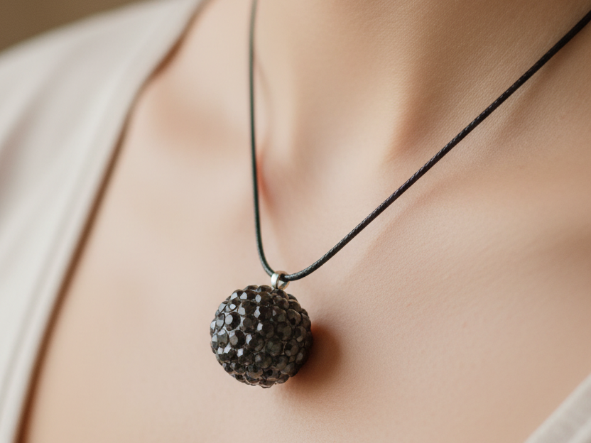 Shamballa Silver Pendant