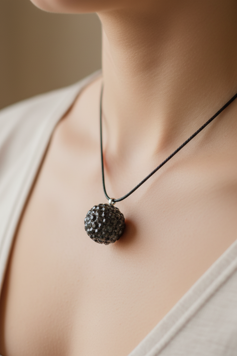 Shamballa Silver Pendant