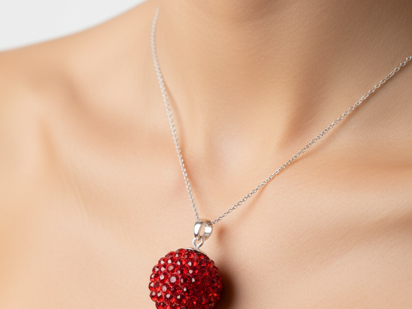 Shamballa Silver Pendant
