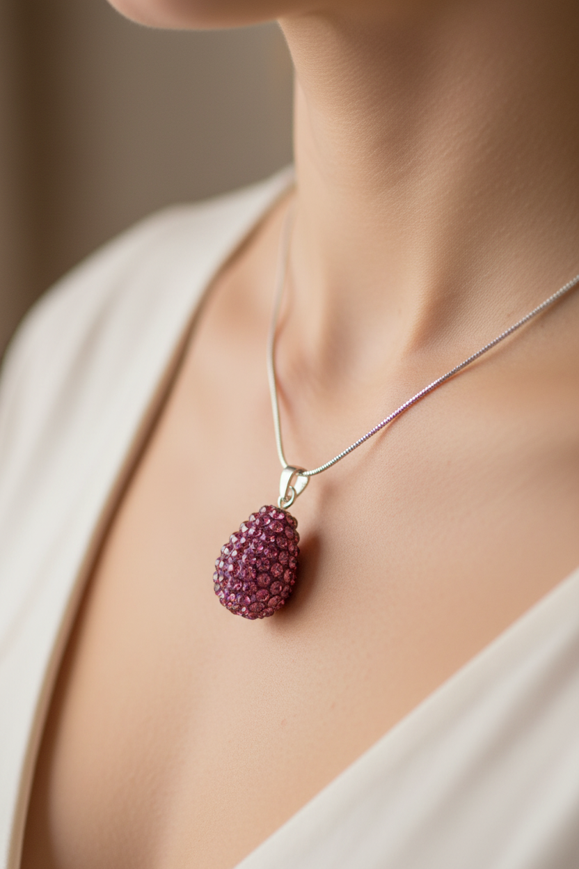 Shamballa Silver Pendant