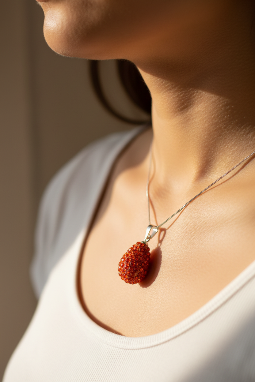 Shamballa Silver Pendant
