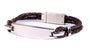 Leather Stainless Steel Bracelet BLACK