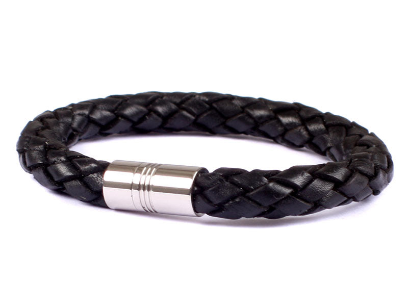Leather Stainless Steel Bracelet