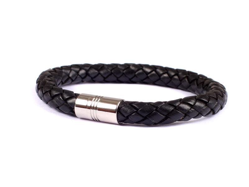 Leather Stainless Steel Bracelet