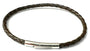 Brown Leather Stainless Steel Bracelet