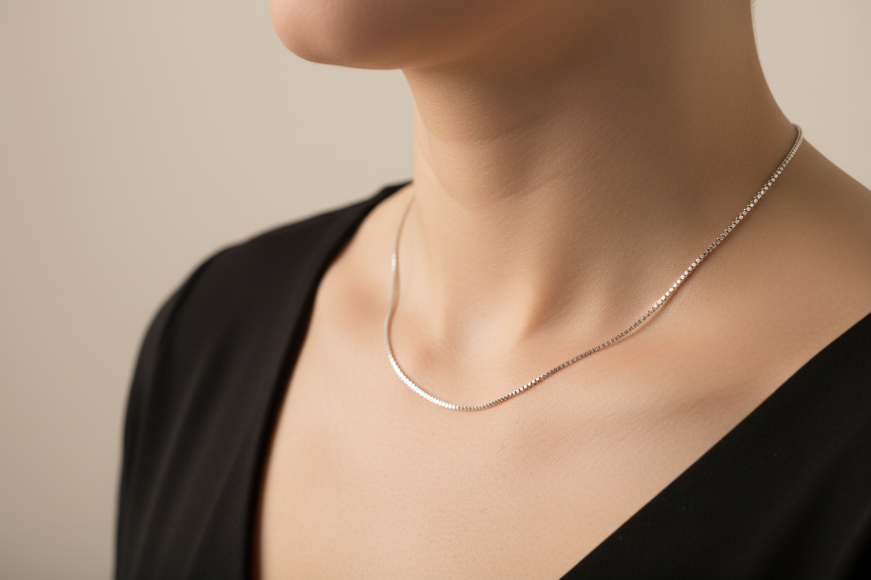 Box Chain Silver 1.00 mm