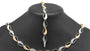 A Yellow Gold & Cubic Zirconia Necklace