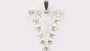 A White Cubic Zirconia Extra Large Initial Pendant