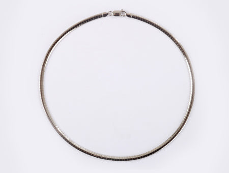 A Simply Silver Necklace.
