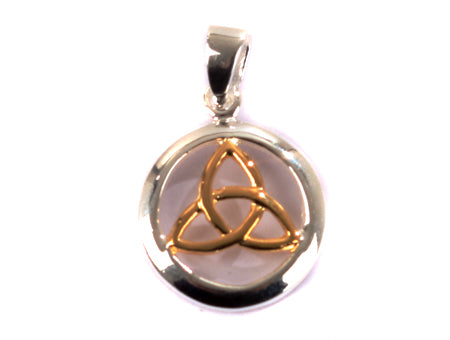 Yellow Gold Plated On Silver Pendant