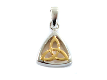 Yellow Gold Plated On Silver Pendant