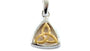 Yellow Gold Plated On Silver Pendant