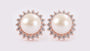 Rose Gold with Pearl Earring